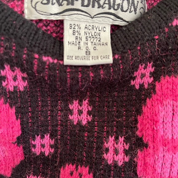 Vintage 80s!🩷 Floral sweater vest top.  SMALL - Picture 2 of 7